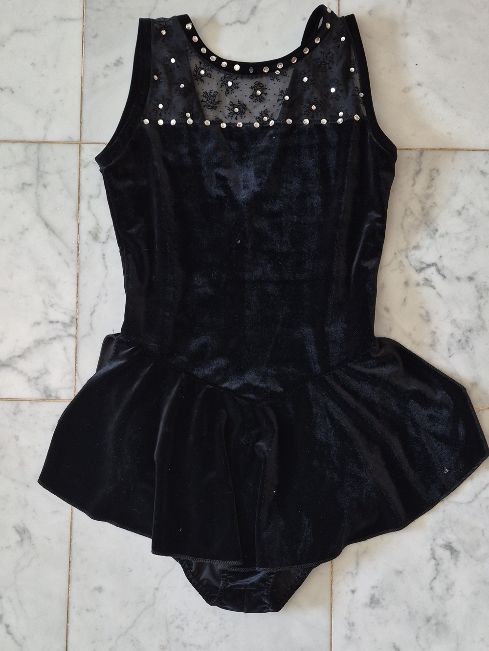 Custom Velvet Figure Skating Dress